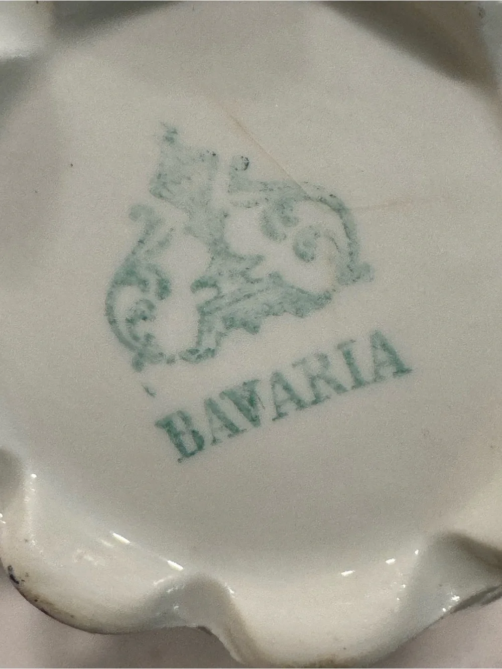 Bavaria / Vintage Hand Painted sugar Bow